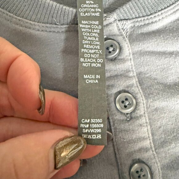 Vuori Laguna Stretch Organic Cotton Henley Sweatshirt - Picture 8 of 11